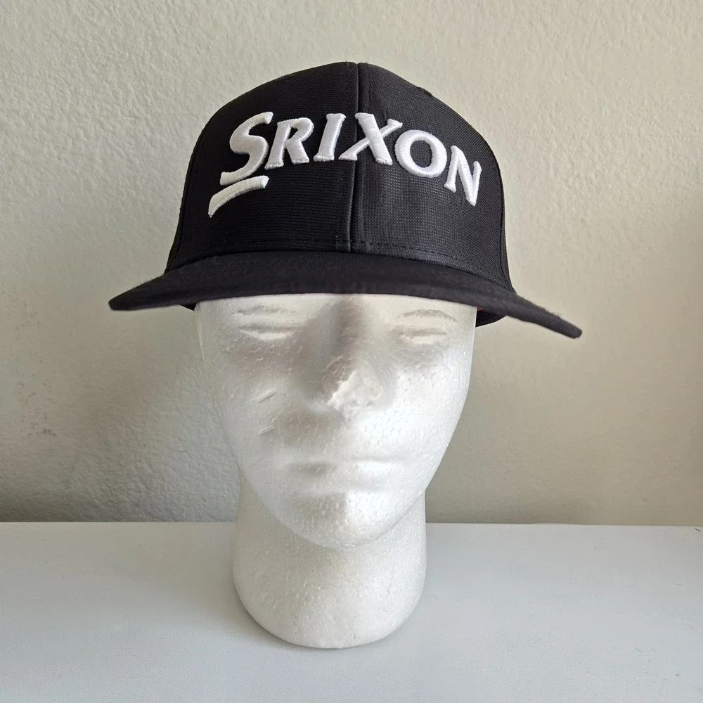 Srixon Cleveland Golf Dunlop Original Tour‎ Snapback Black Golf Hat Cap EUC